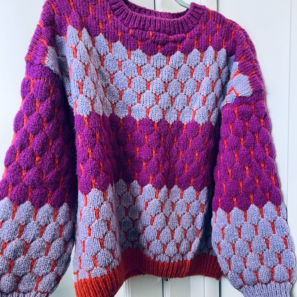 Colorful Knit Women's Sweater